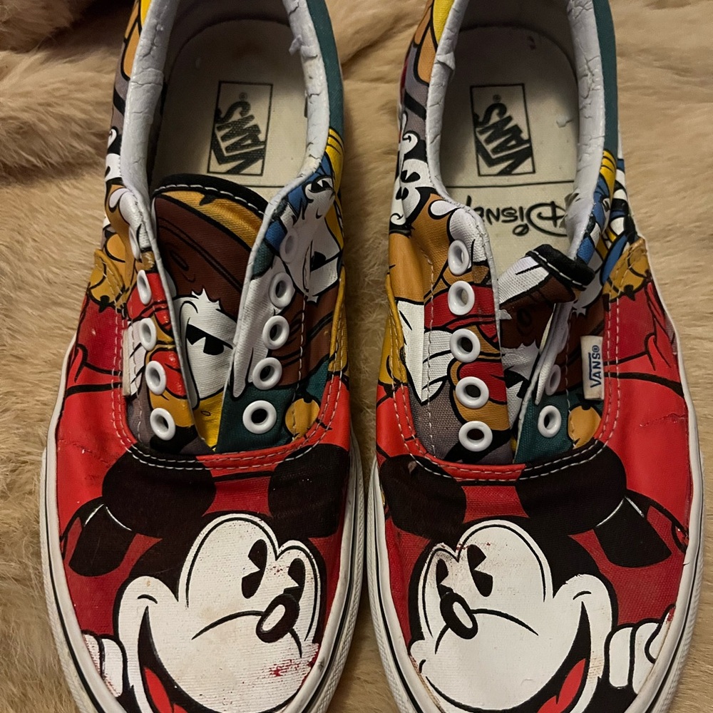 Vans Disney Mickey Mouse Kids Sneakers - Red and Black